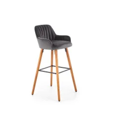 CHAIR H 93, WALNUT / DARK GRAY